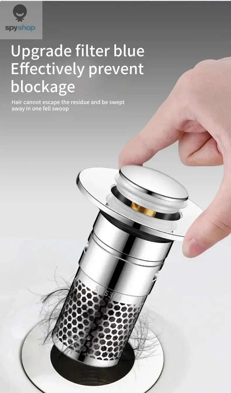 Kitchen Pop‑up Drain Filter – Easy Press Design and Clog Prevention-Split type 2PCS