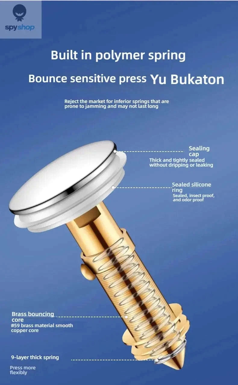 Kitchen Pop‑up Drain Filter – Easy Press Design and Clog Prevention-Split type 2PCS