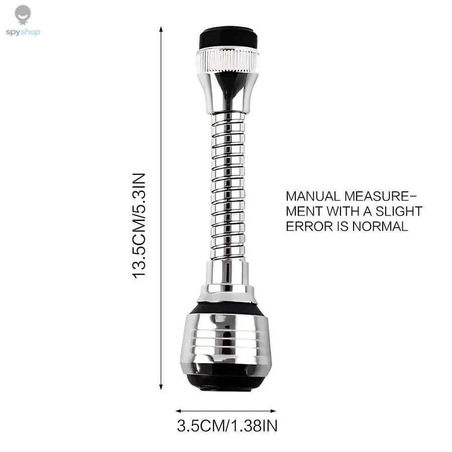 Kitchen Stainless Steel Faucet Extender – 360° Flexibility and Dual Water Modes-Light Grey