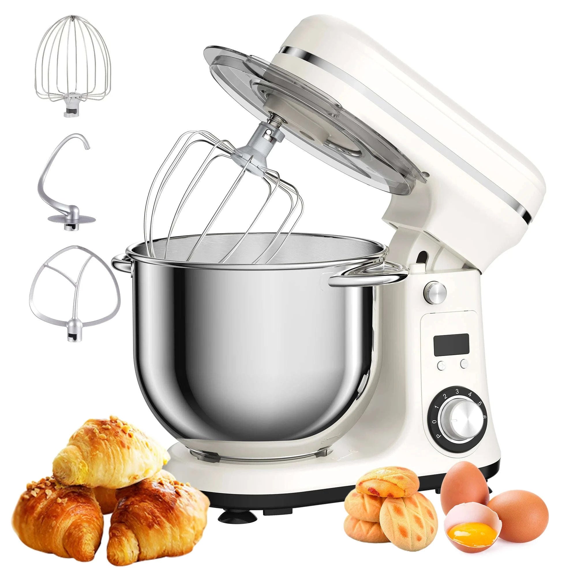 Kitchen Stand Mixer 6-Speed 1200W 6L-6L Red BM-601 / UK / United Kingdom