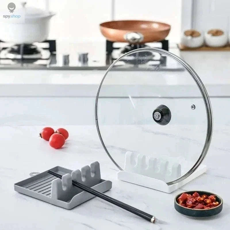 Kitchen Utensil Holder Rack for Clean, Organized Cooking-White