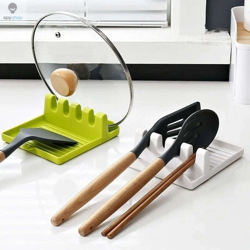 Kitchen Utensil Holder Rack for Clean, Organized Cooking-White