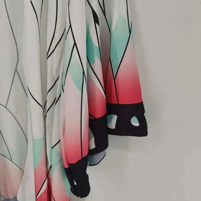 Kochou Shinobu Cosplay Costume Kimono Cardigan Cloak for Women-One Size / cloak