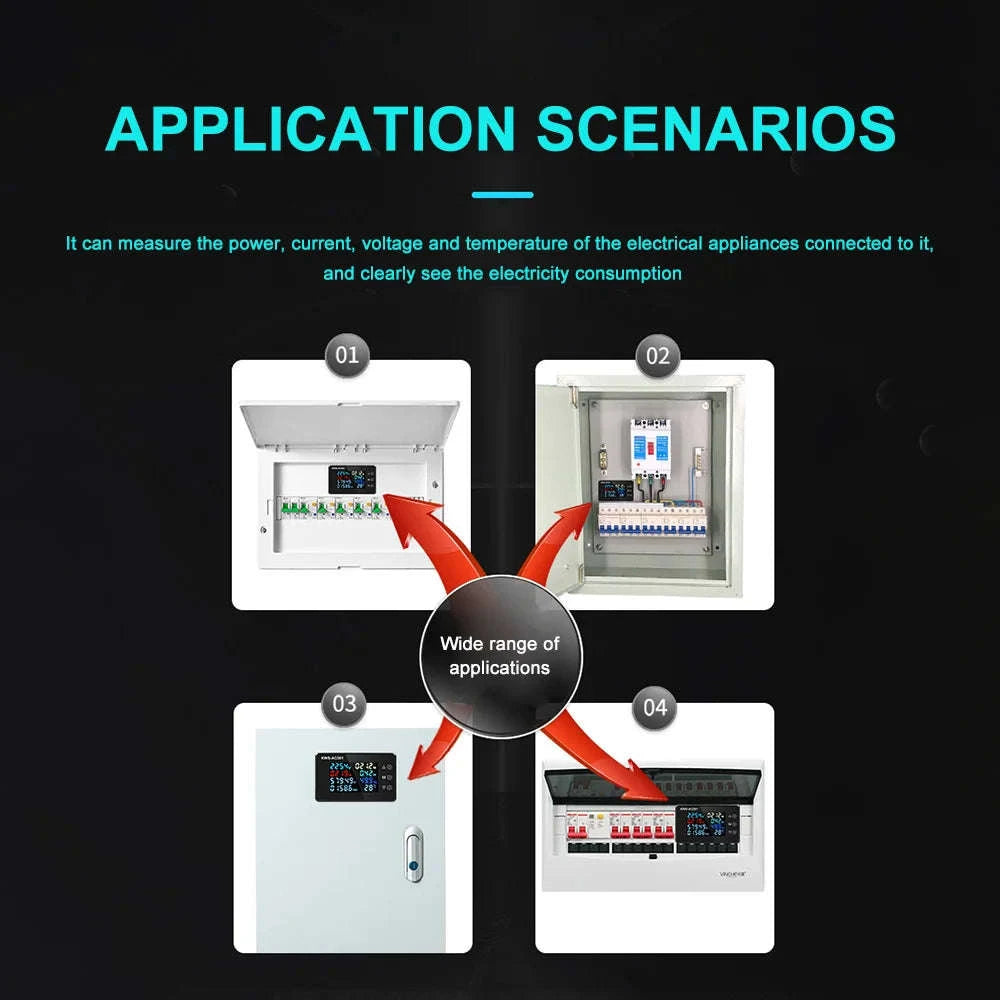 KWS-AC301 Wattmeter Power Meter Voltmeter-KWS-AC301L C