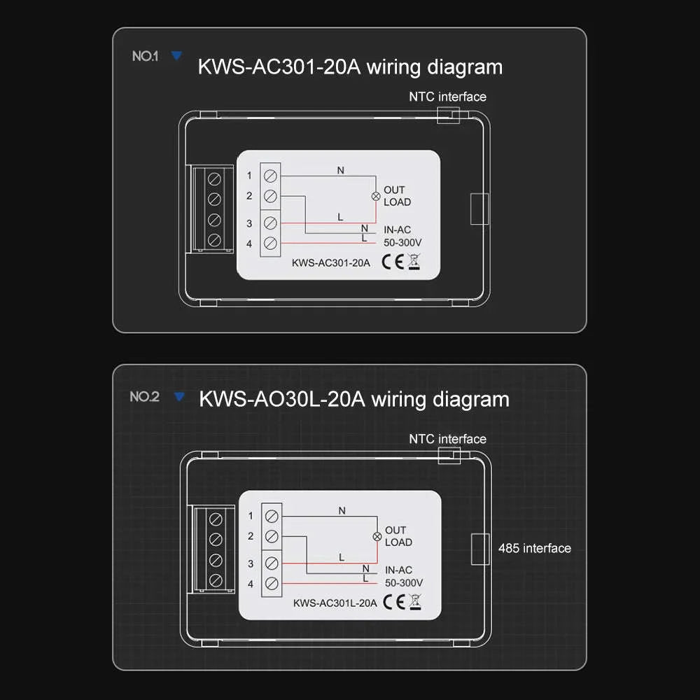 KWS-AC301 Wattmeter Power Meter Voltmeter-KWS-AC301L C