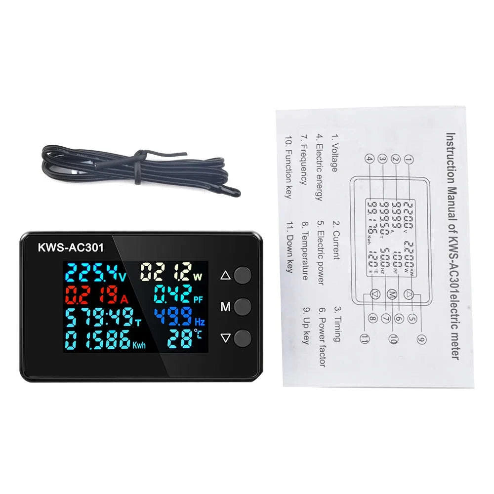 KWS-AC301 Wattmeter Power Meter Voltmeter-KWS-AC301L C