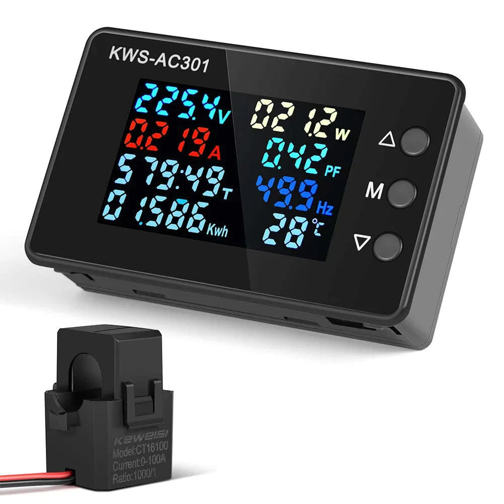 KWS-AC301 Wattmeter Power Meter Voltmeter-KWS-AC301L C