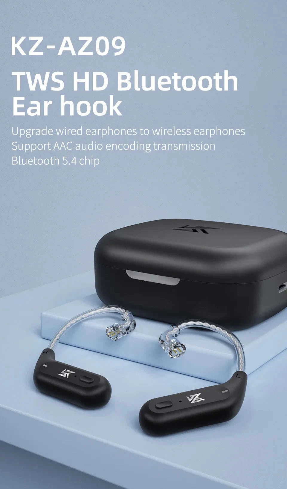 KZ AZ09 Bluetooth Ear Hook Earphones-AZ09 C PIN