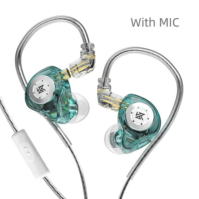 KZ EDX PRO In‑Ear Monitors-Cyan NO MIC / CHINA