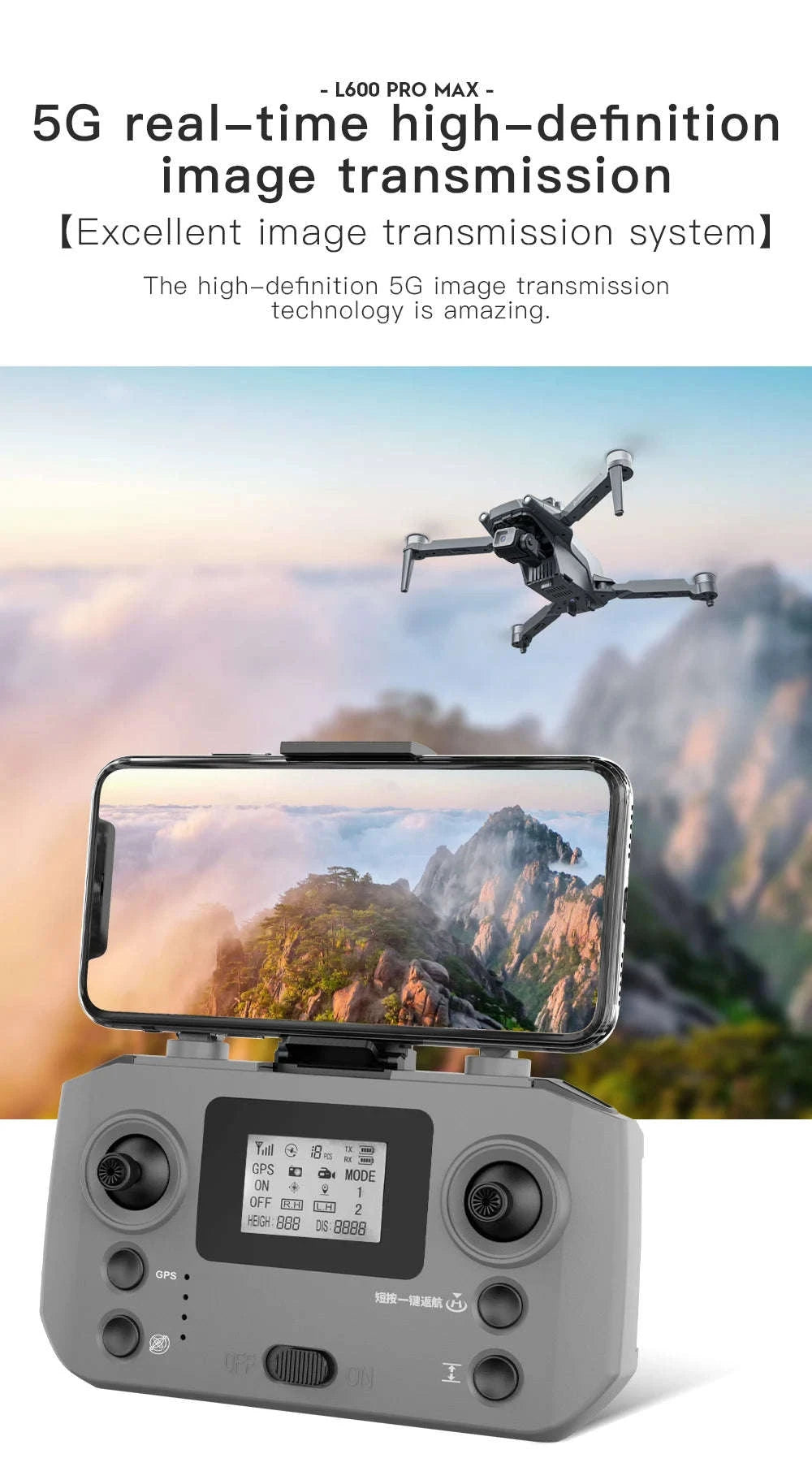 L600 PRO MAX 4K Professional GPS Drone-L600-PRO-OAS
