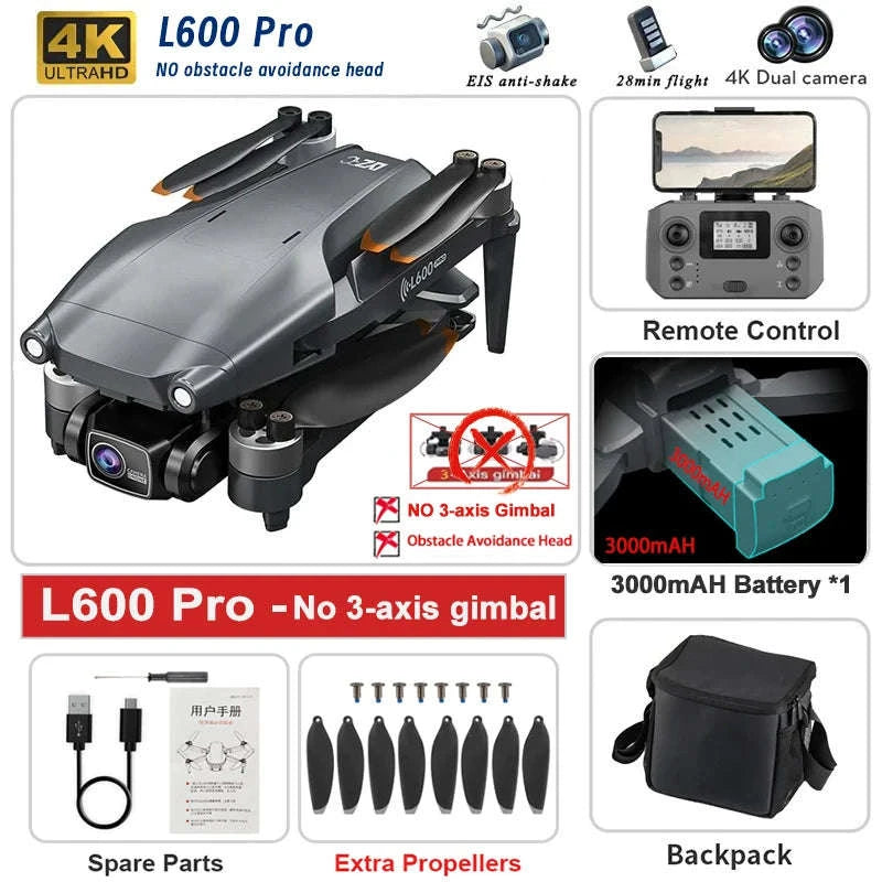 L600 PRO MAX 4K Professional GPS Drone-L600-PRO-OAS