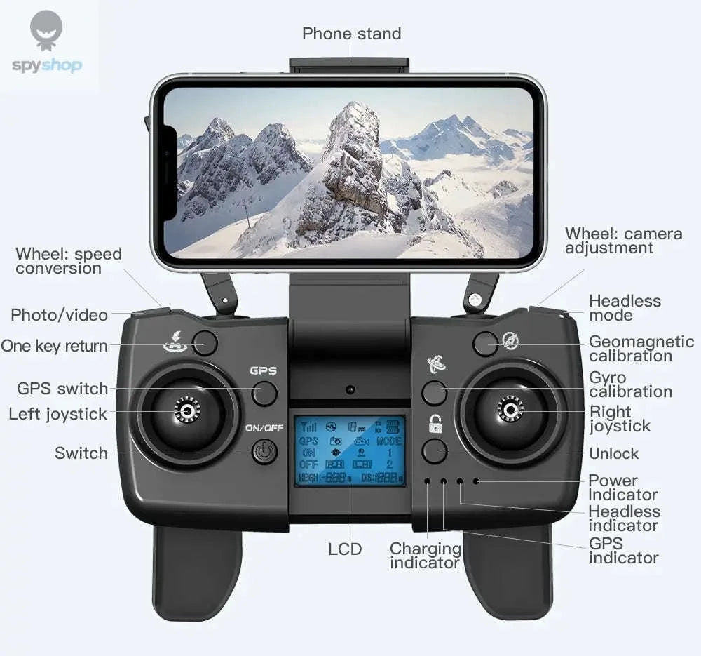 L900 Pro 4K Professional Drone-Orange 1B Foambox