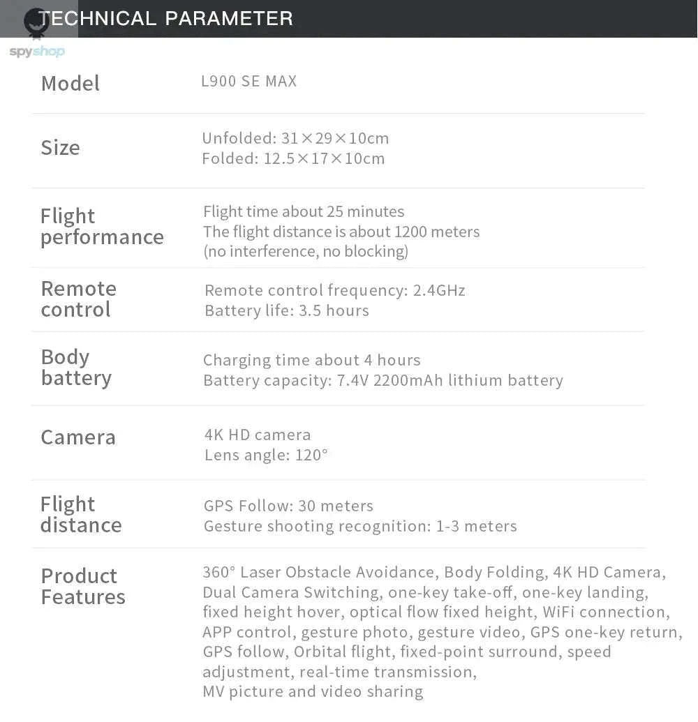 L900 Pro MAX 4K GPS Drone with Dual HD Cameras-L900 Pro 1B Foam