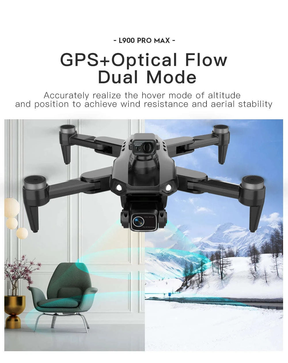 L900 Pro MAX GPS Drone 4K Dual Camera Quadcopter-L900 Pro 1B Foam
