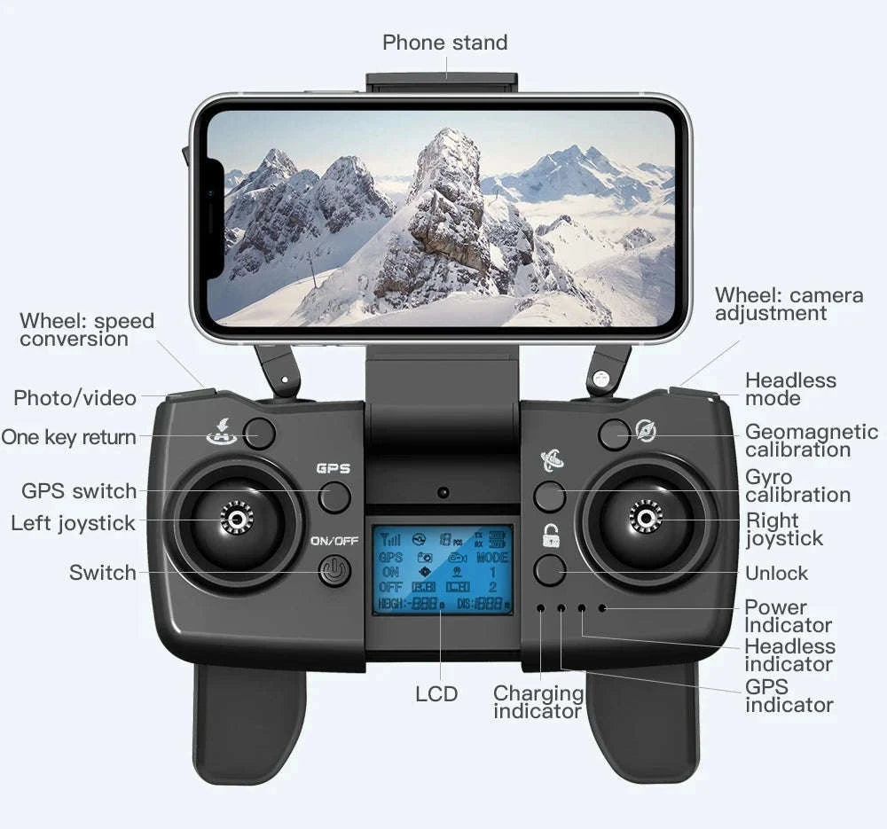 L900 Pro MAX GPS Drone 4K Dual Camera Quadcopter-L900 Pro 1B Foam