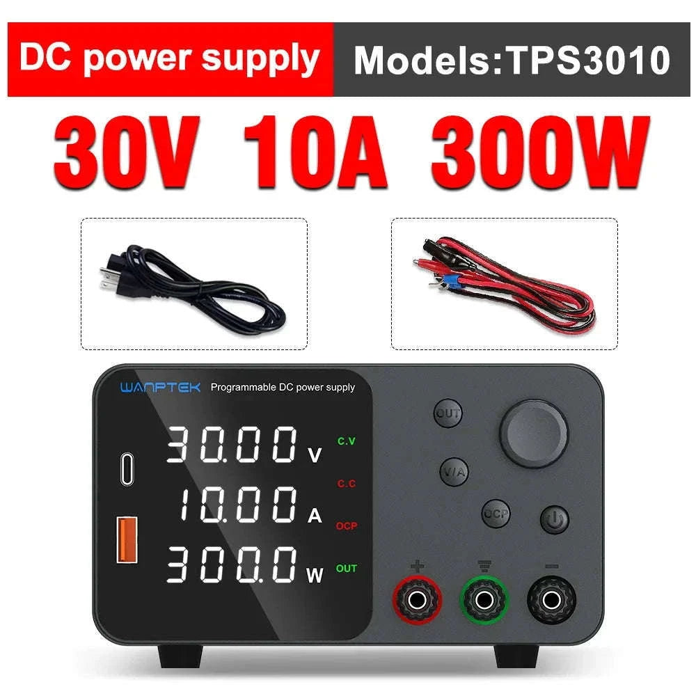 Lab Bench Power Supply Adjustable DC Unit-TPS3010 30V 10A / Poland