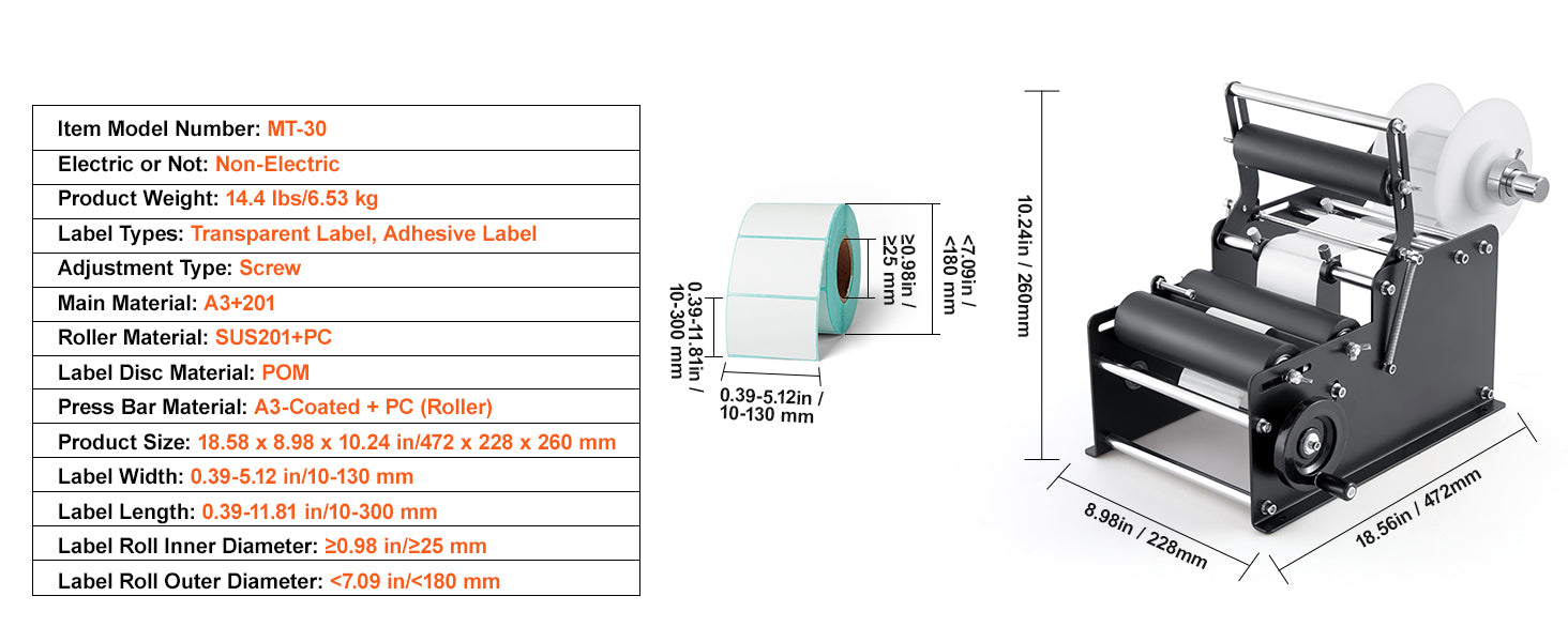 Manual Bottle Labeling Machine 15–20 Bottles/Min Adjustable