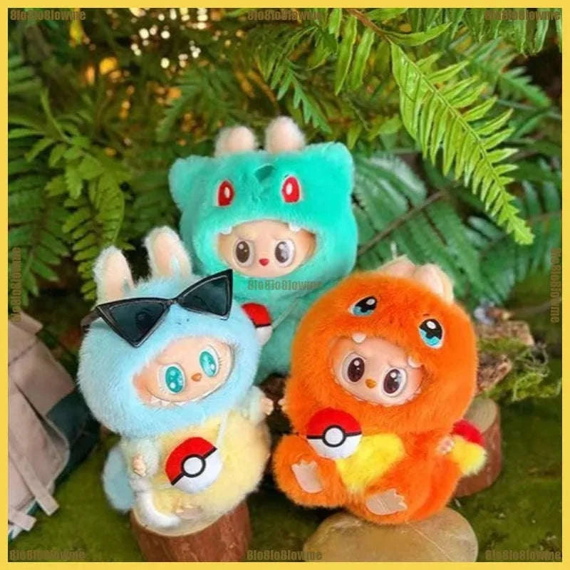 Labubu 17cm Doll Clothes Outfit Set – Cute Character Styles-Eevee / United States