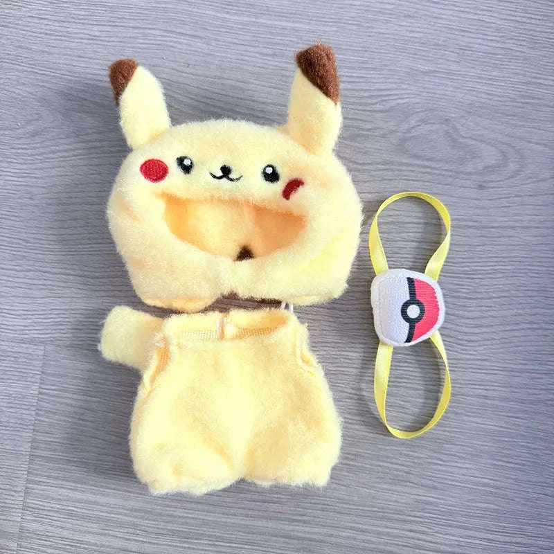 Labubu 17cm Doll Clothes Outfit Set – Cute Character Styles-Eevee / United States