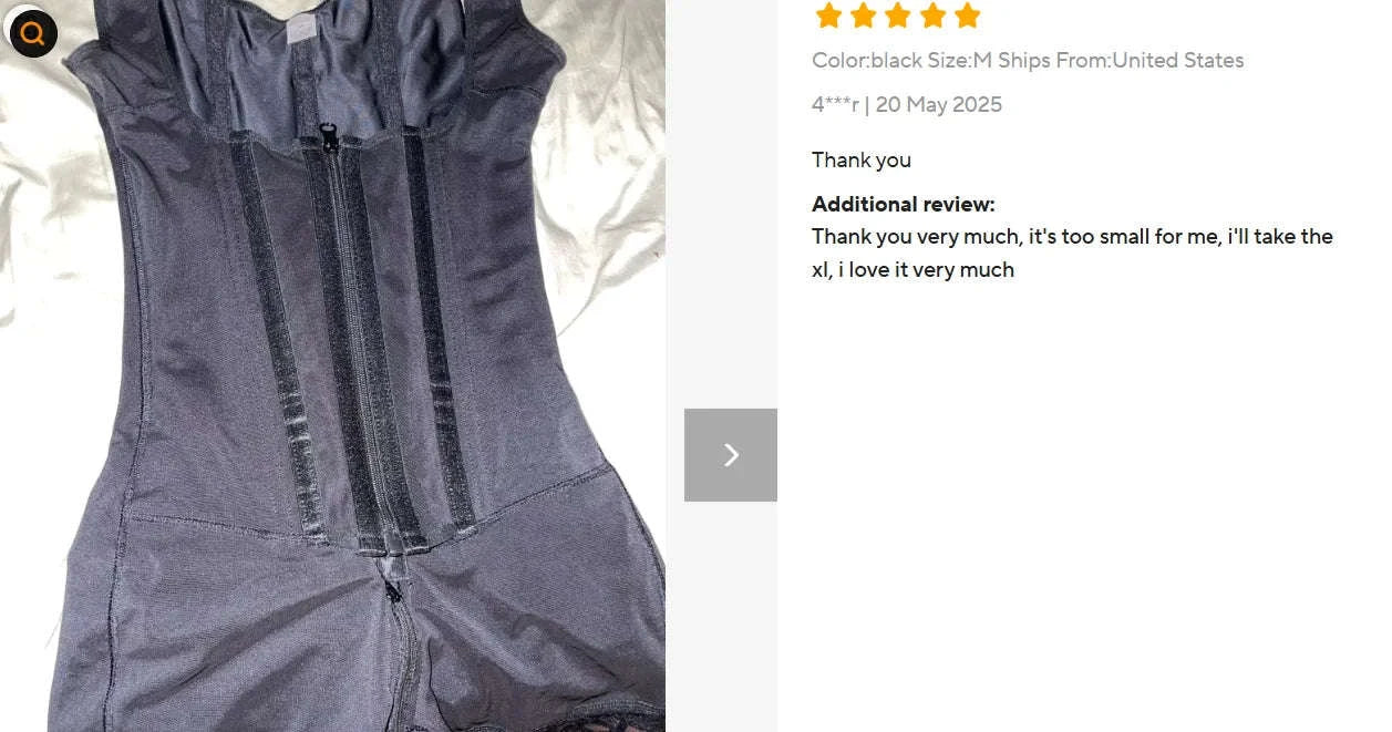 Lace Trim Shapewear Bodysuit with Tummy Control & Zipper-black / S / United States