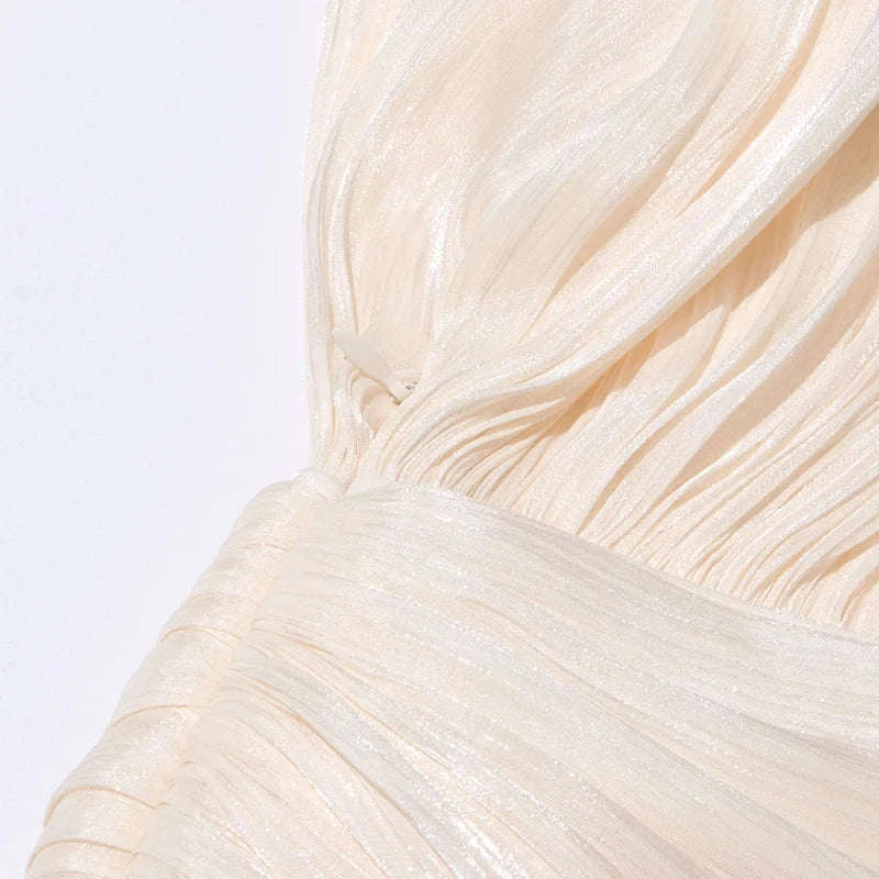 Lace-Up Patchwork Mini Dress-LIGHTPINK / S