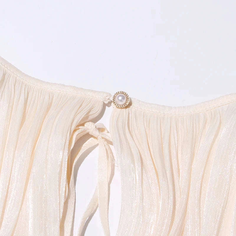 Lace-Up Patchwork Mini Dress-LIGHTPINK / S