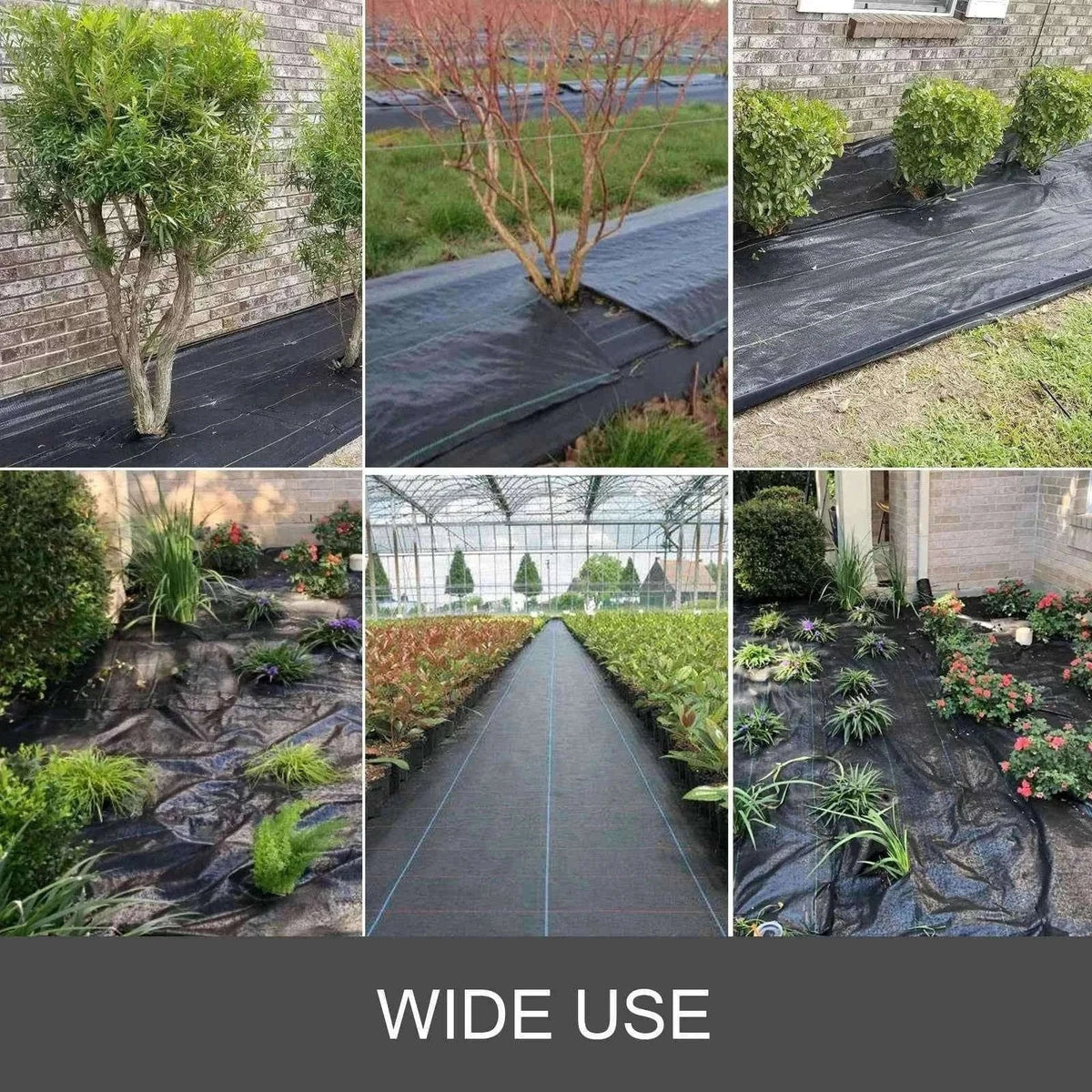 Landscape Fabric 6 ft x 300 ft Heavy Duty Weed Barrier-black / 6x300 feet / spain