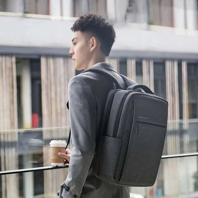 Laptop Backpack 17.3 Inch Large-Capacity Waterproof Travel Bag-Light Gray / 17.3