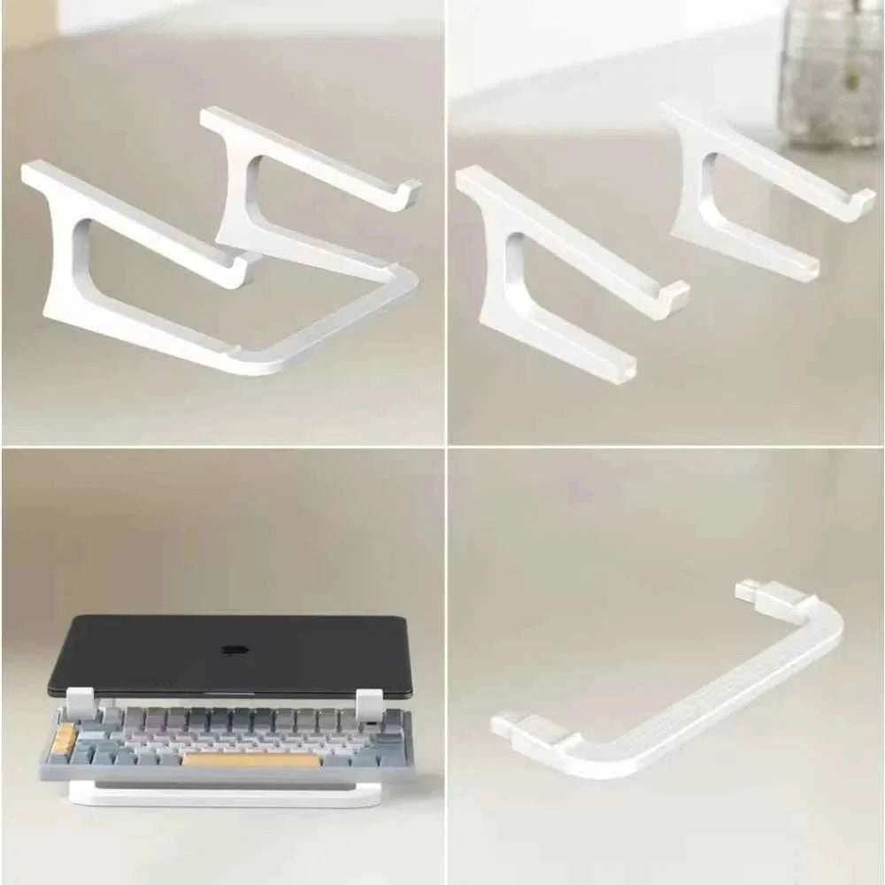 Laptop Stand with Keyboard Tray-white / China Mainland