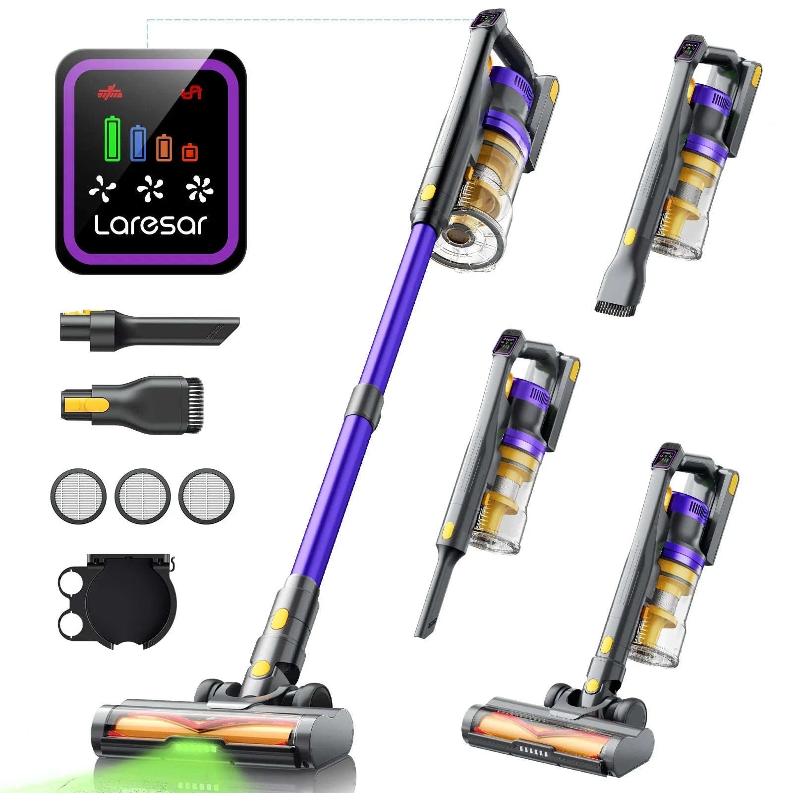 Laresar X11 Cordless Vacuum Cleaner – 550W Power and Deep Suction-EU PLUG / Poland