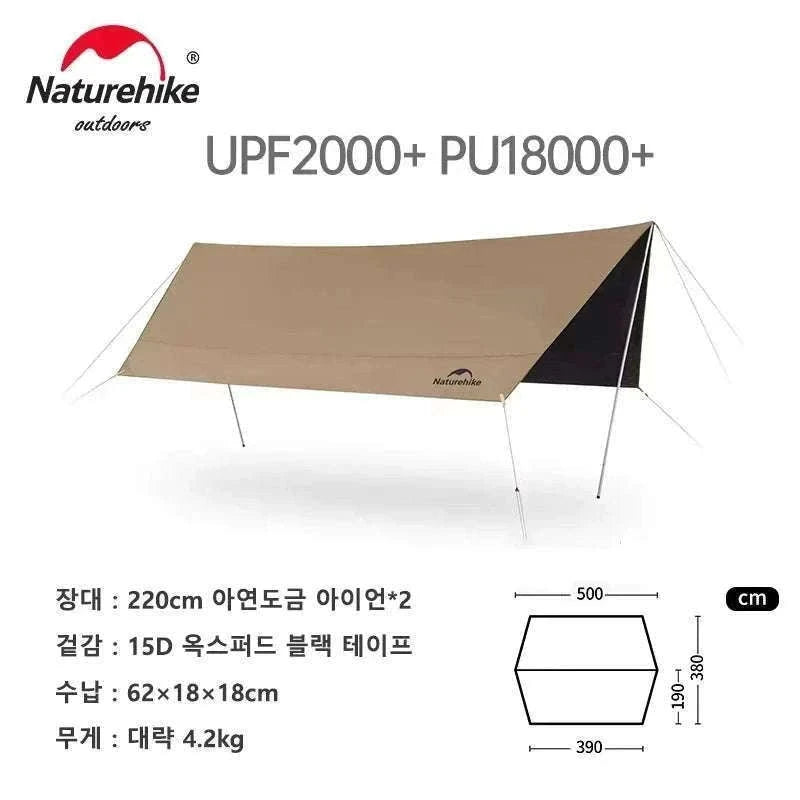 Large 17㎡ Camping Sun Shelter for 10–12 People Outdoor Awning-M / Poland