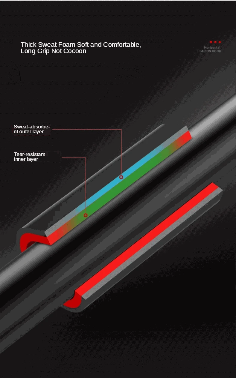 Large Adjustable Door Horizontal Bar for Home Training-65-100cm / Poland