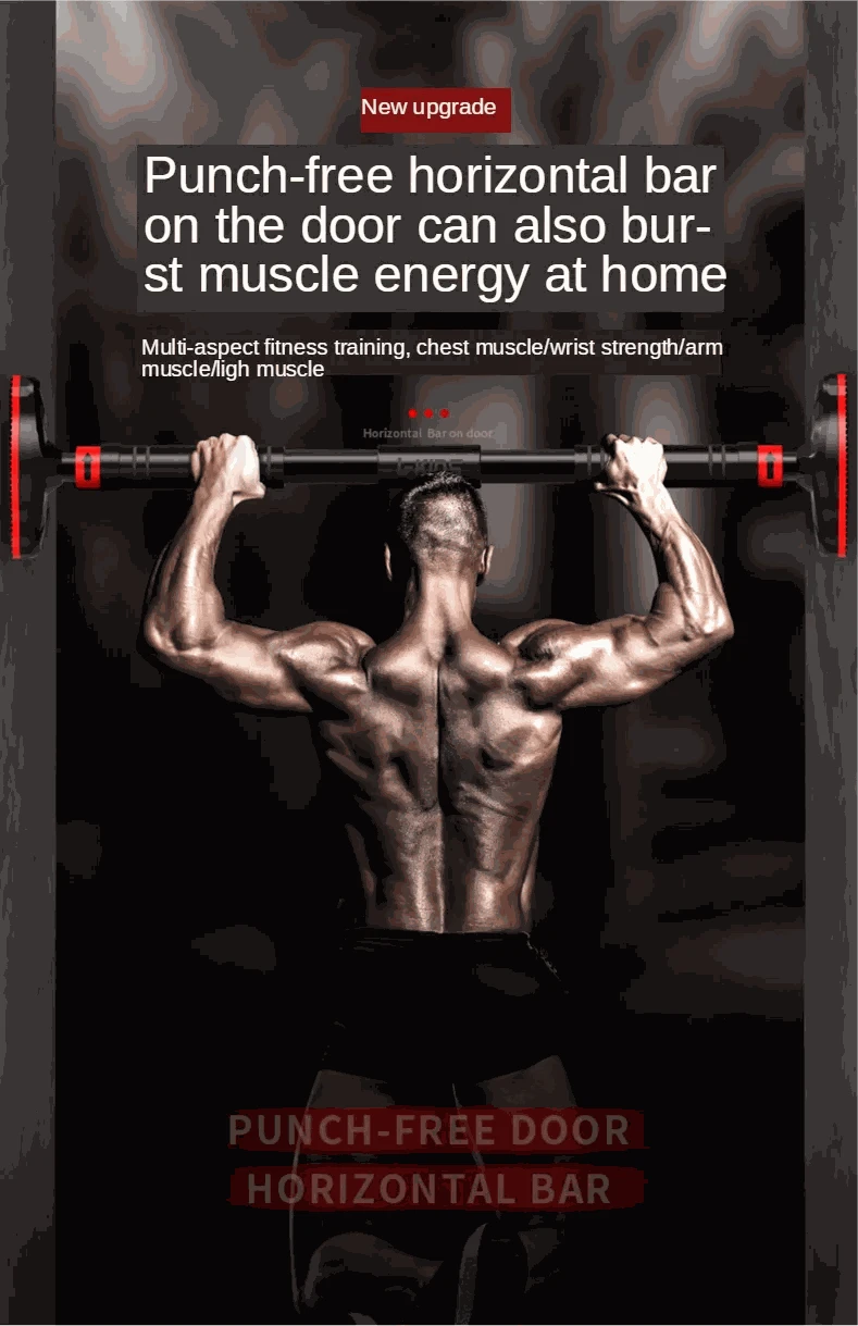 Large Adjustable Door Horizontal Bar for Home Training-65-100cm / Poland