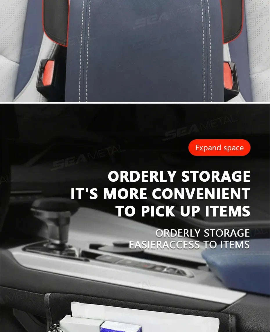 Large-Capacity Car Seat Gap Organizer-Black 1pc