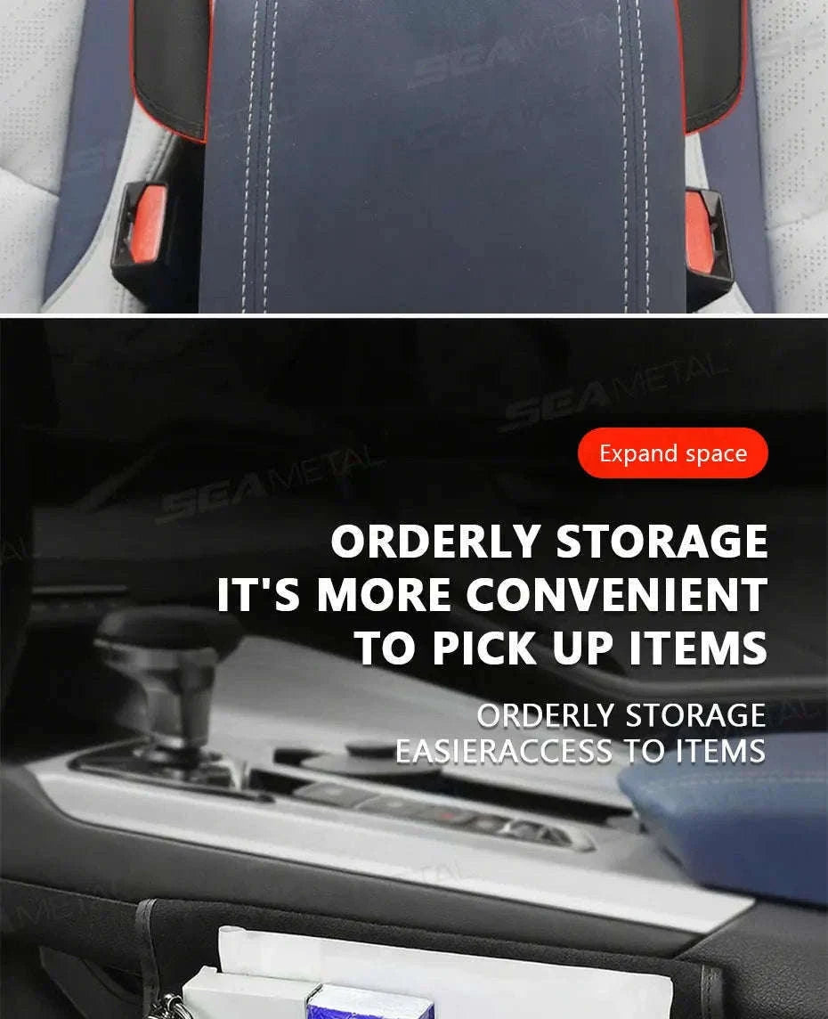 Large-Capacity Car Seat Gap Organizer-Black 1pc