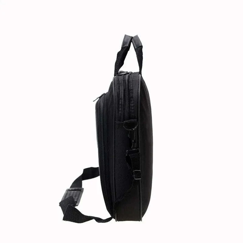 Large Capacity Laptop Briefcase 15.6"–17" Nylon Work Bag-black / 15.6inch
