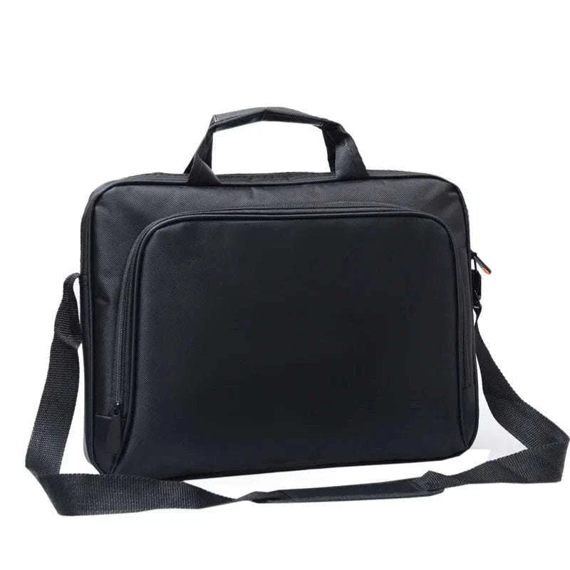 Large Capacity Laptop Briefcase 15.6"–17" Nylon Work Bag-black / 15.6inch