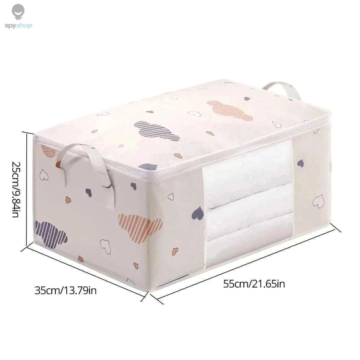 Large Capacity Storage Bag Organizer for Tidy Home Storage-Large Beige