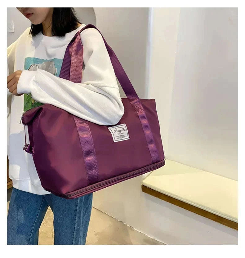 Large-Capacity Travel Bag for Women with Handle-Pink