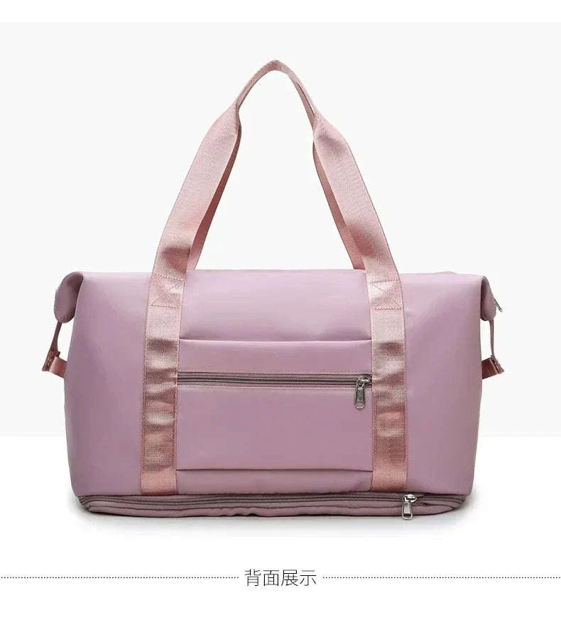 Large-Capacity Travel Bag for Women with Handle-Pink