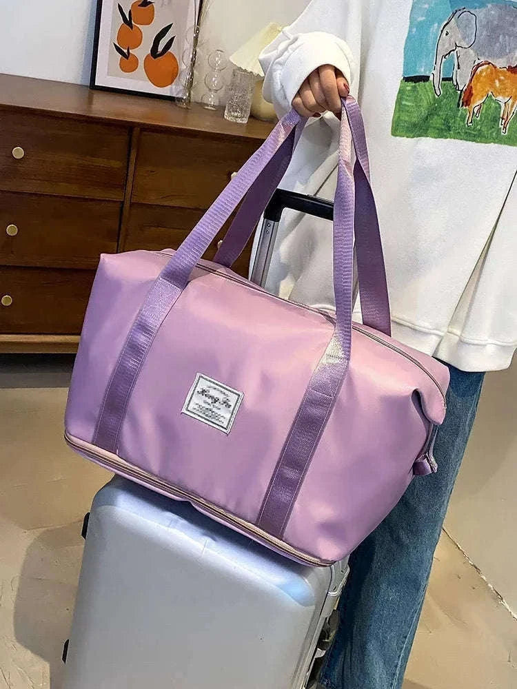 Large-Capacity Travel Bag for Women with Handle-Pink