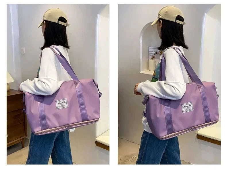 Large-Capacity Travel Bag for Women with Handle-Pink