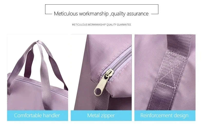 Large-Capacity Travel Bag for Women with Handle-Pink