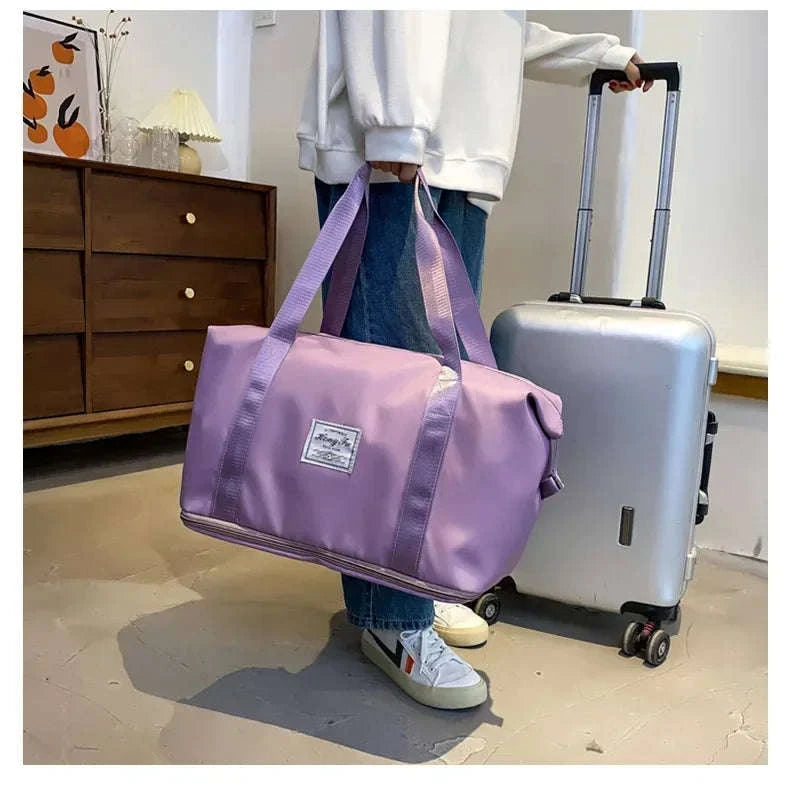 Large-Capacity Travel Bag for Women with Handle-Pink