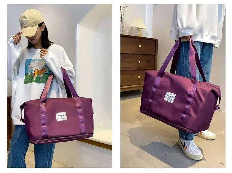 Large-Capacity Travel Bag for Women with Handle-Pink