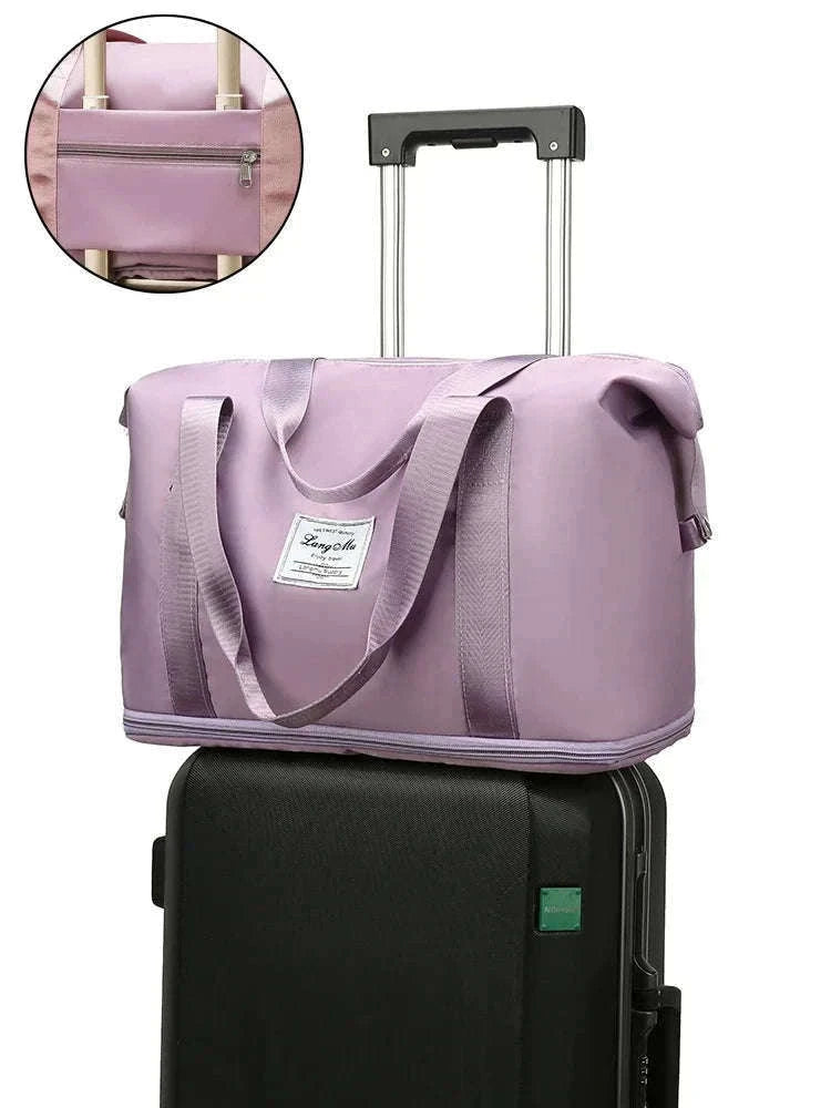 Large-Capacity Travel Bag for Women with Handle-Pink
