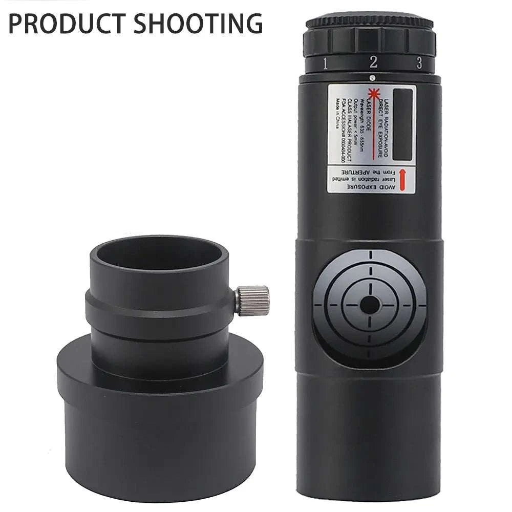 Laser Collimation Eyepiece for Newtonian Telescopes with Adapter Ring-black