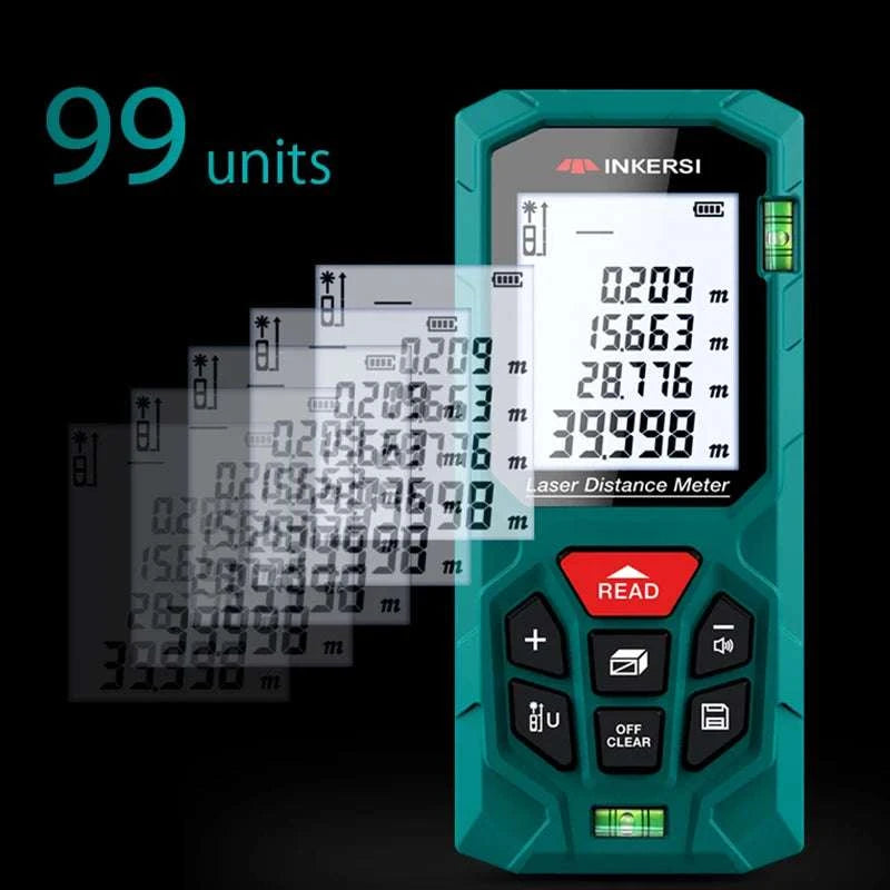 Laser Distance Meter 40M–120M ±2mm Digital Rangefinder Tool-KE70 70m