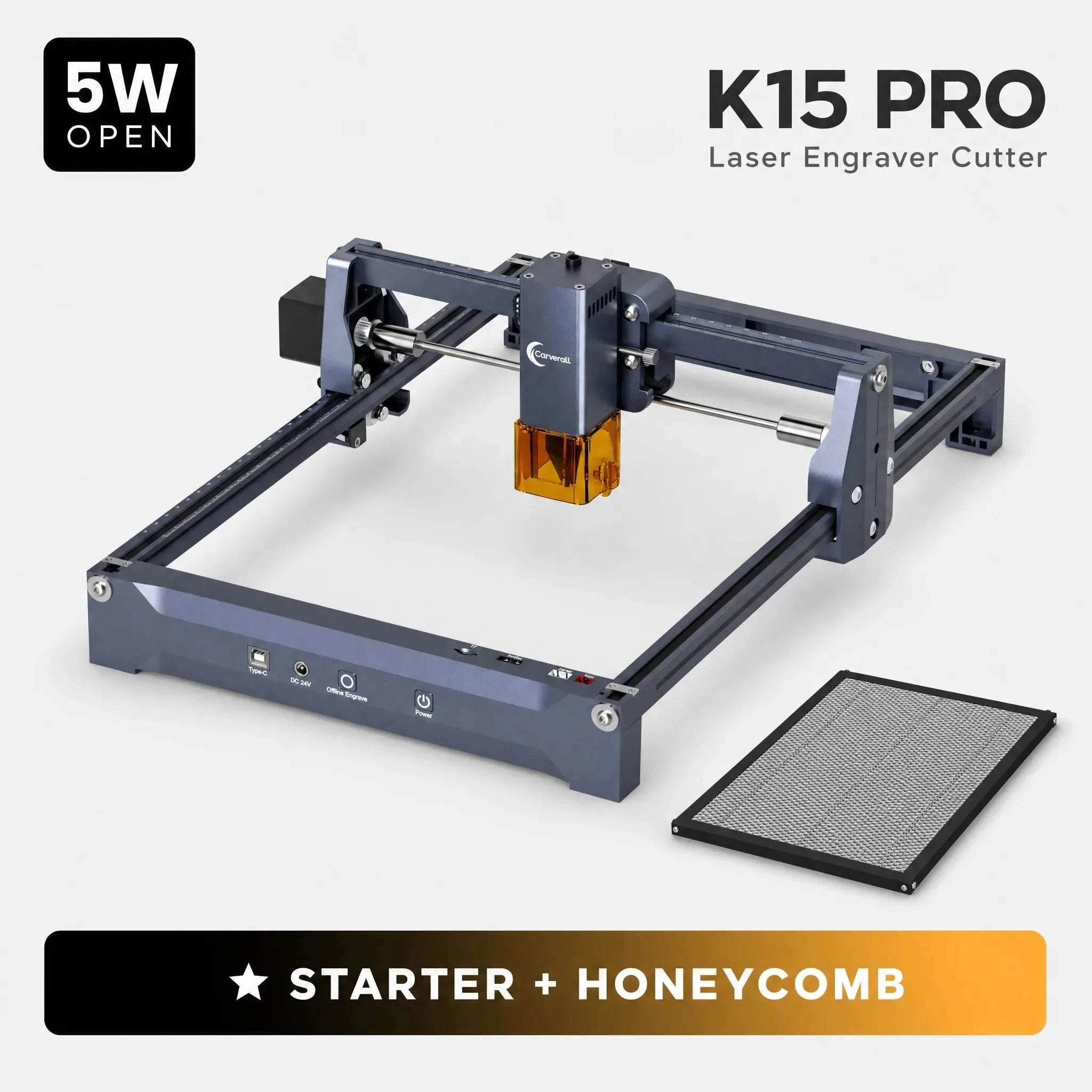 Laser Engraving Machine 5W 10W Free App Control Diode Engraver Cutter-10W Cover and Table / spain