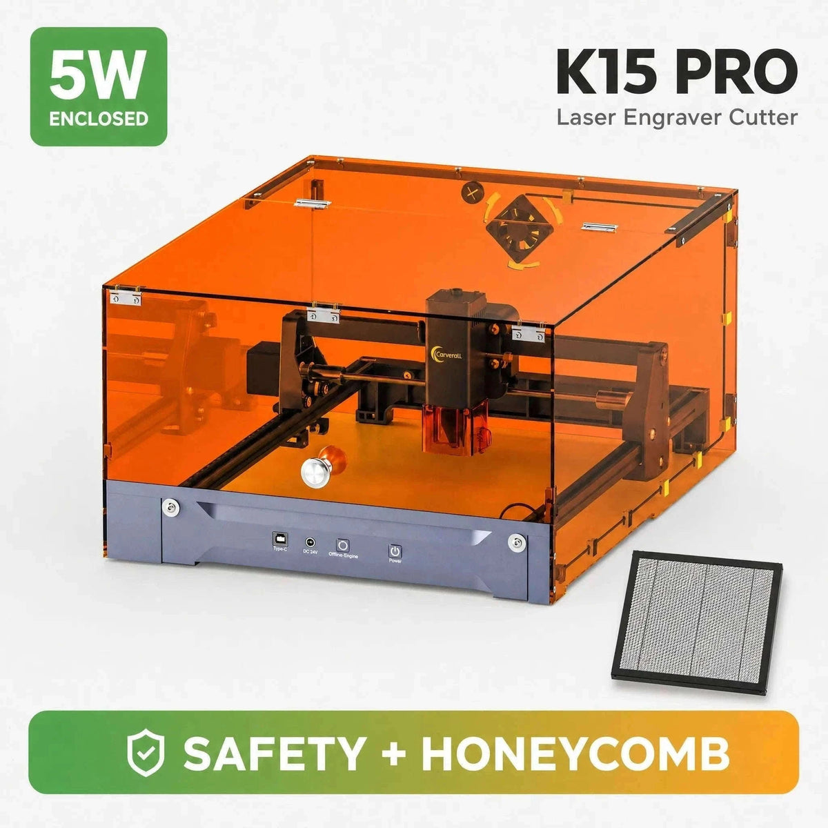 Laser Engraving Machine 5W 10W Free App Control Diode Engraver Cutter-10W Cover and Table / spain